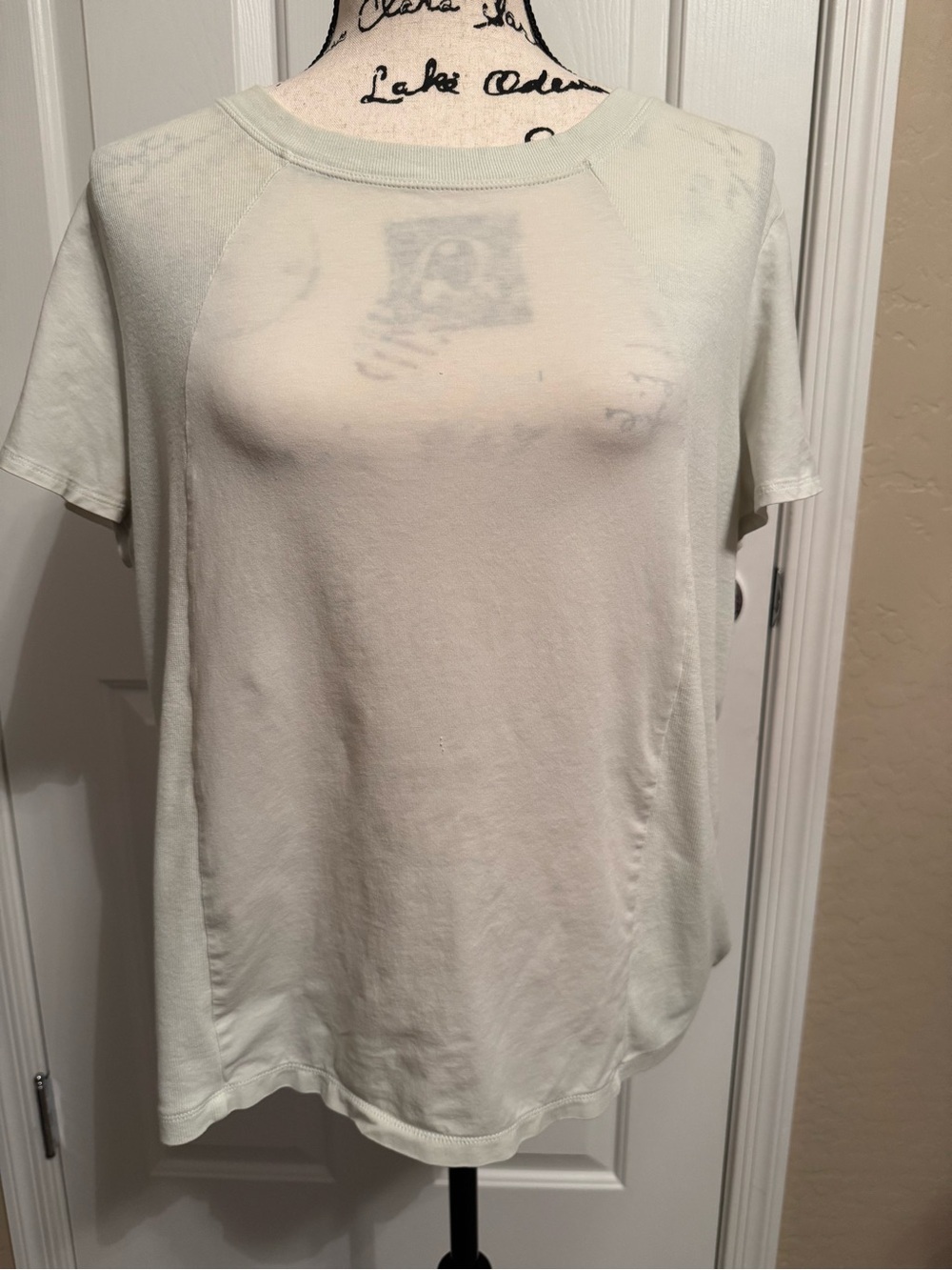 Athleta Women's Lightweight Skyway Flutter Sleeve Tee Pale Mint Medium